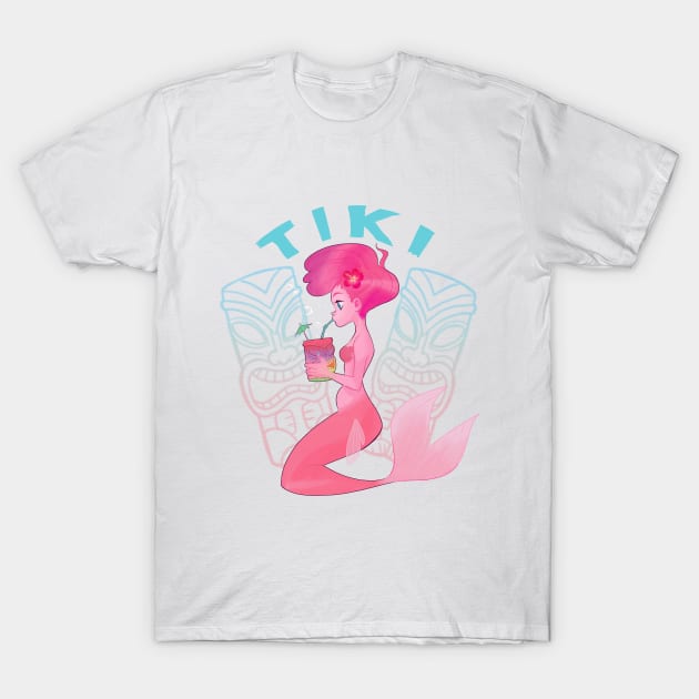 tiki mermaid T-Shirt by melivillosa